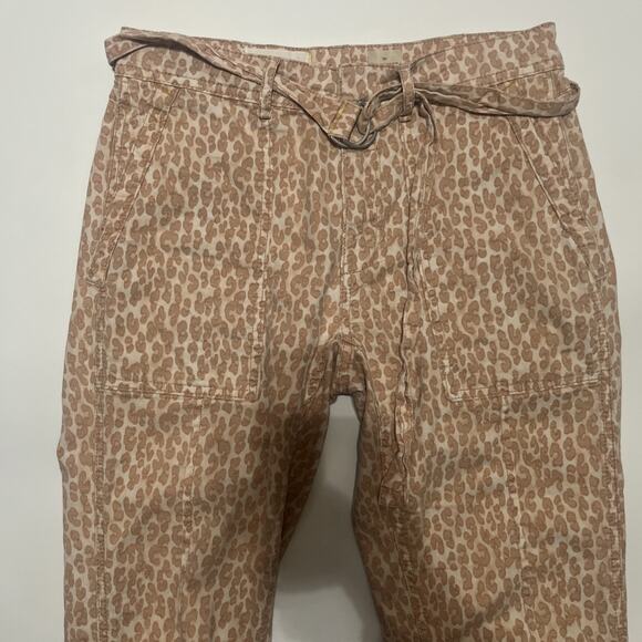 Anthropologie The Wanderer Leopard Print Utility Pants Size 27 Women's Beige - Picture 6 of 11